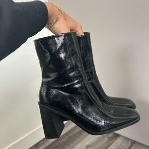 Black Heeled Boots Kaia